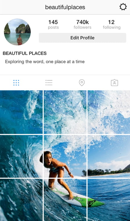 unique instagram feed theme