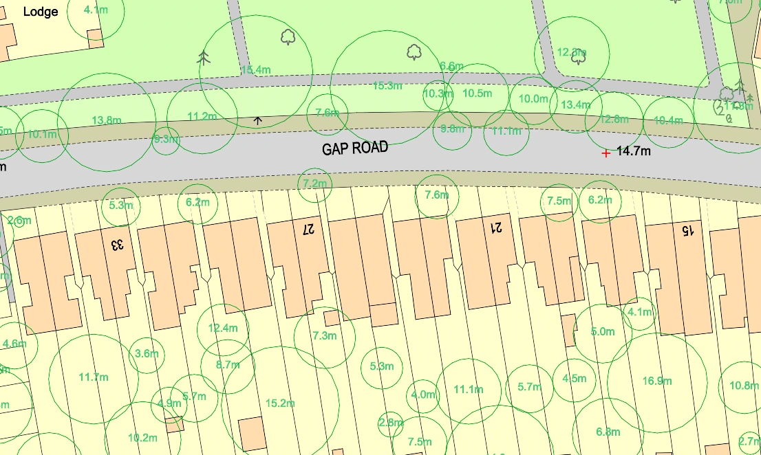 MasterMap with National Tree Map sample