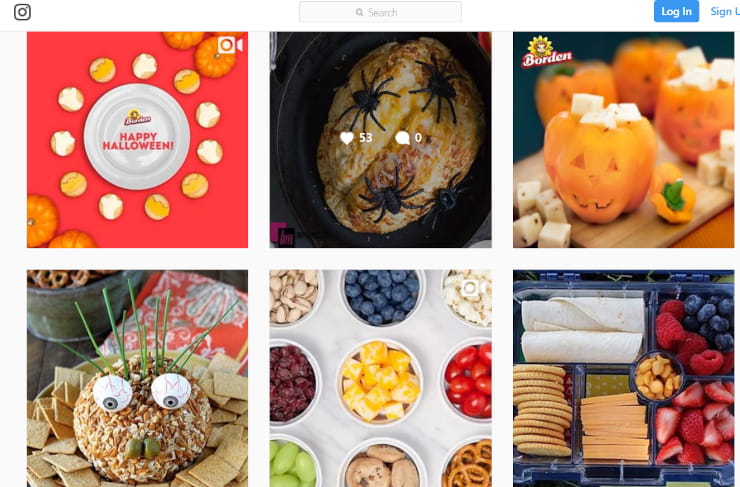 Borden makes use of user generated content sites like Instagram