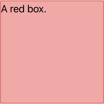 A red box