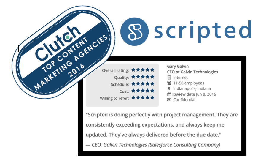 Scripted Featured as a Top Content Marketing Company