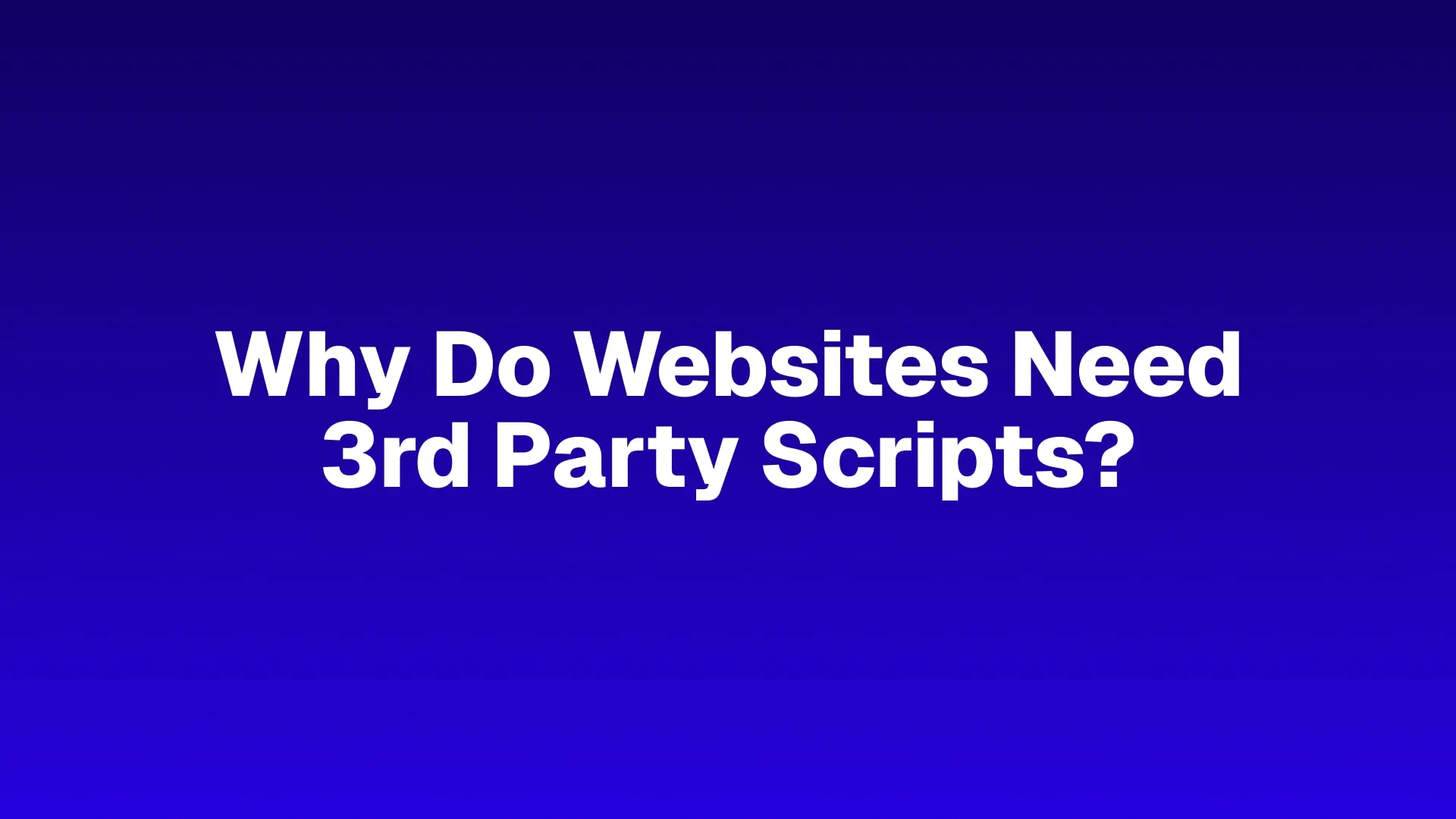 When developing a website, you’ll often include libraries to help speed up the development process, and avoid reinventing the wheel. However, th