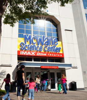 Outside view of the McWane Science Center
