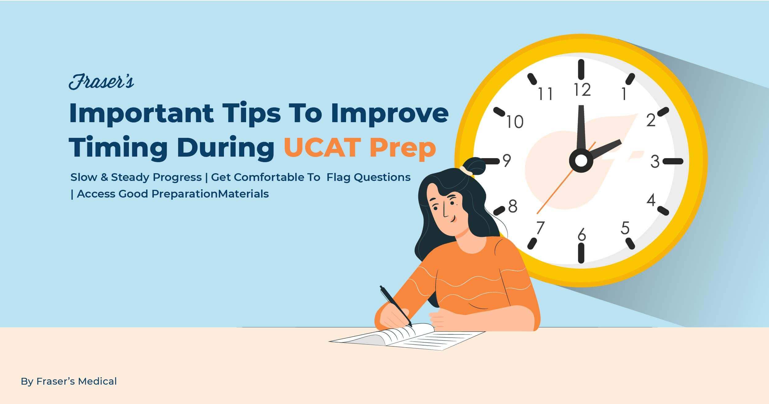 how to improve timing during UCAT preparation - UCAT time management tips