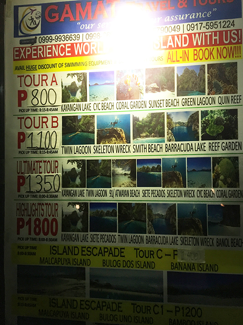 Coron Group Tour Price