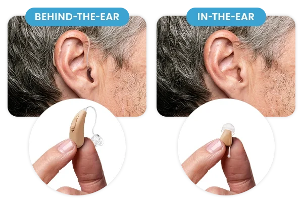 In-the-ear vs. behind-the-ear: What's the difference?