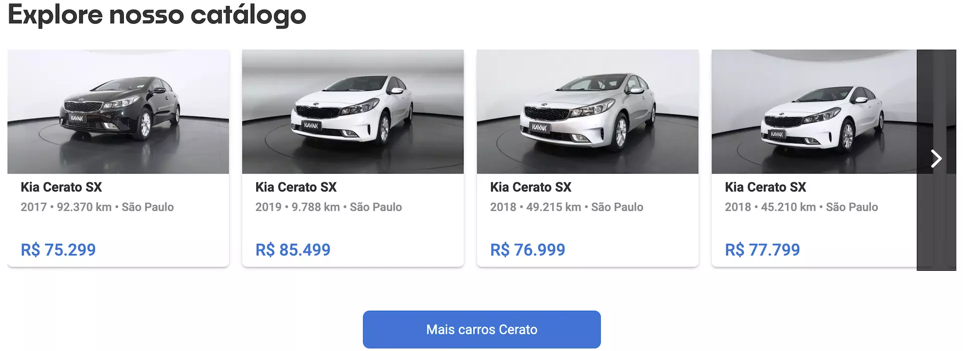 Kia Cerato preço