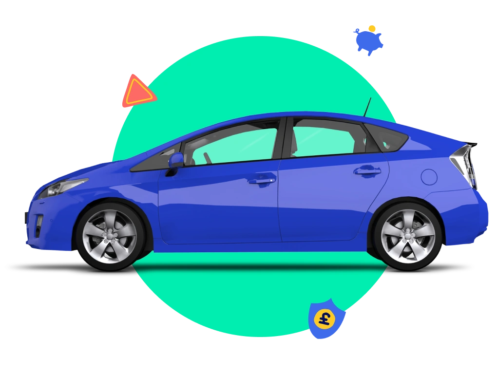 Blue car