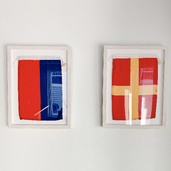 framed flags