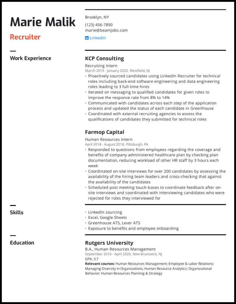 5 Entry Level Resume Examples That Landed Jobs In 2021