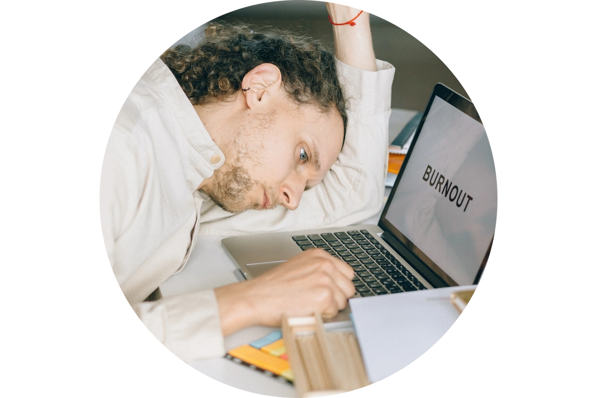 worker facing burnout