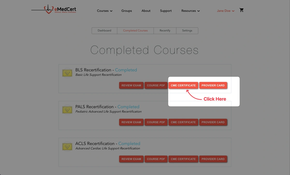 Support | CME Certificate Download 04