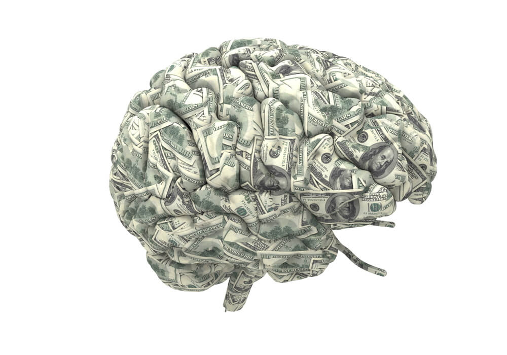 dollar brain representing financial life hacks