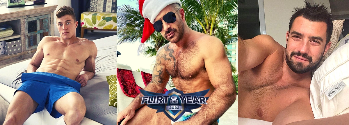 Flirt of the Year Gay Cam Playoffs - Adam, Izzi, and Paul