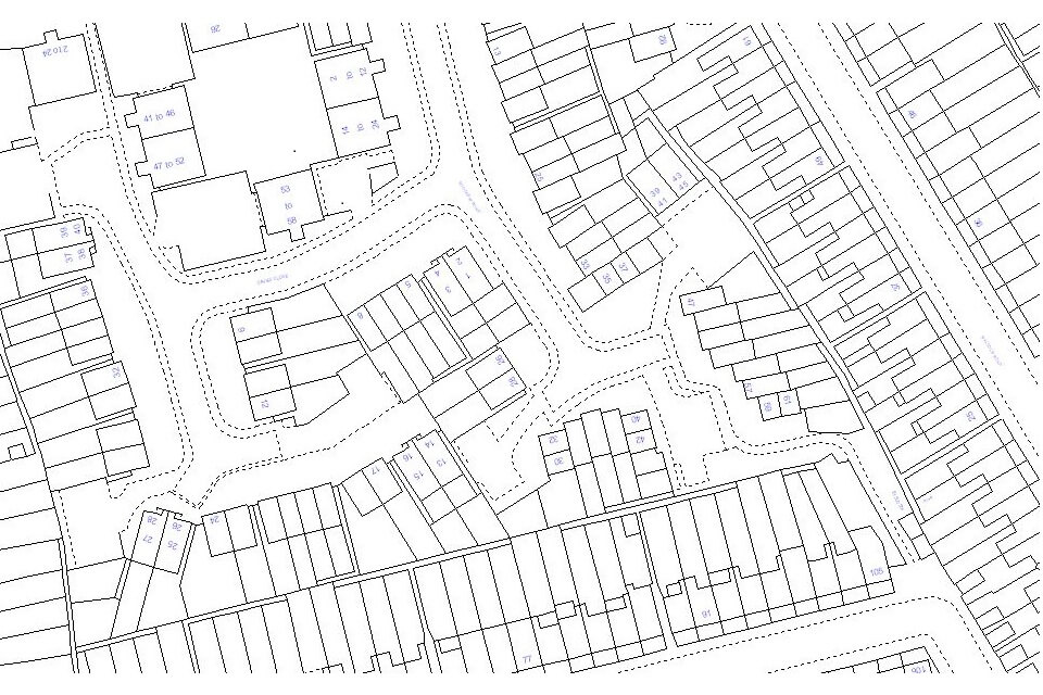 Example of a land registry plan