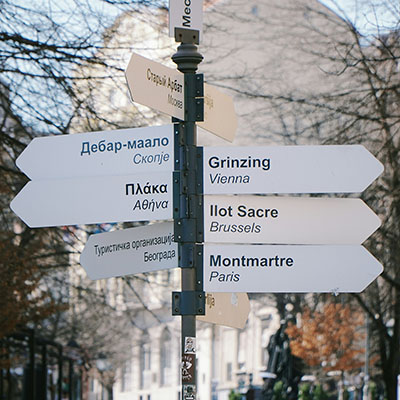 street signs for directions