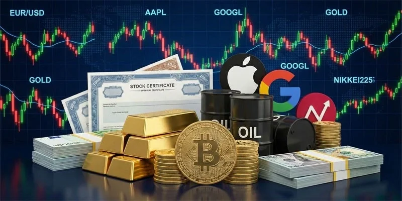 バーバオプションで利用可能な取引商品