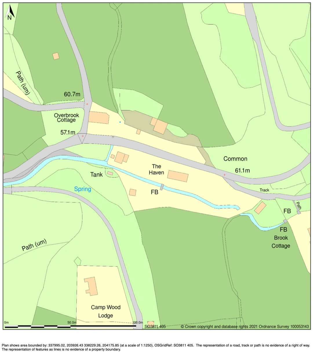 Example of a 1:1250 scaled map on MapServe®