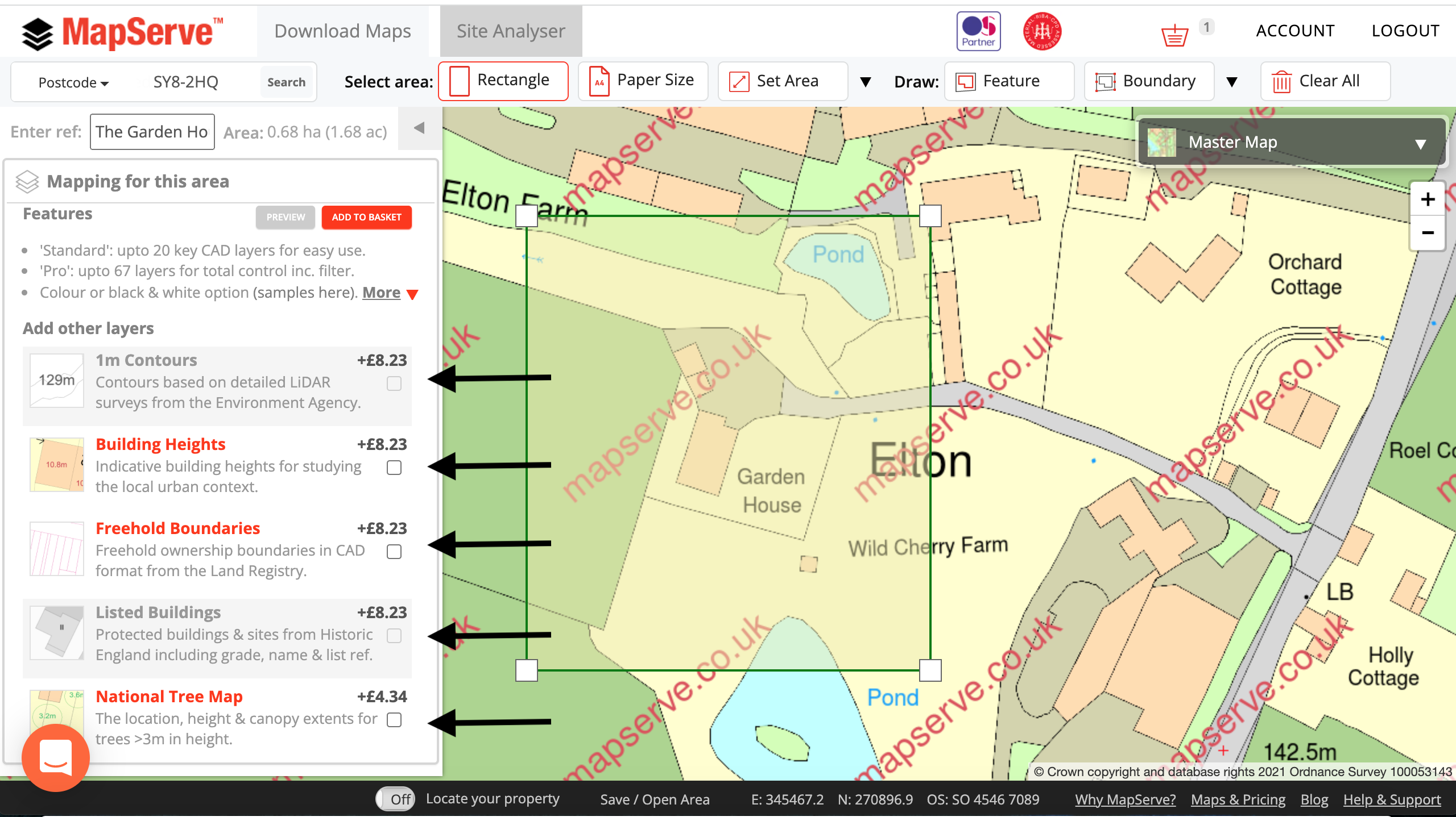 MapServe Extra Layers Option