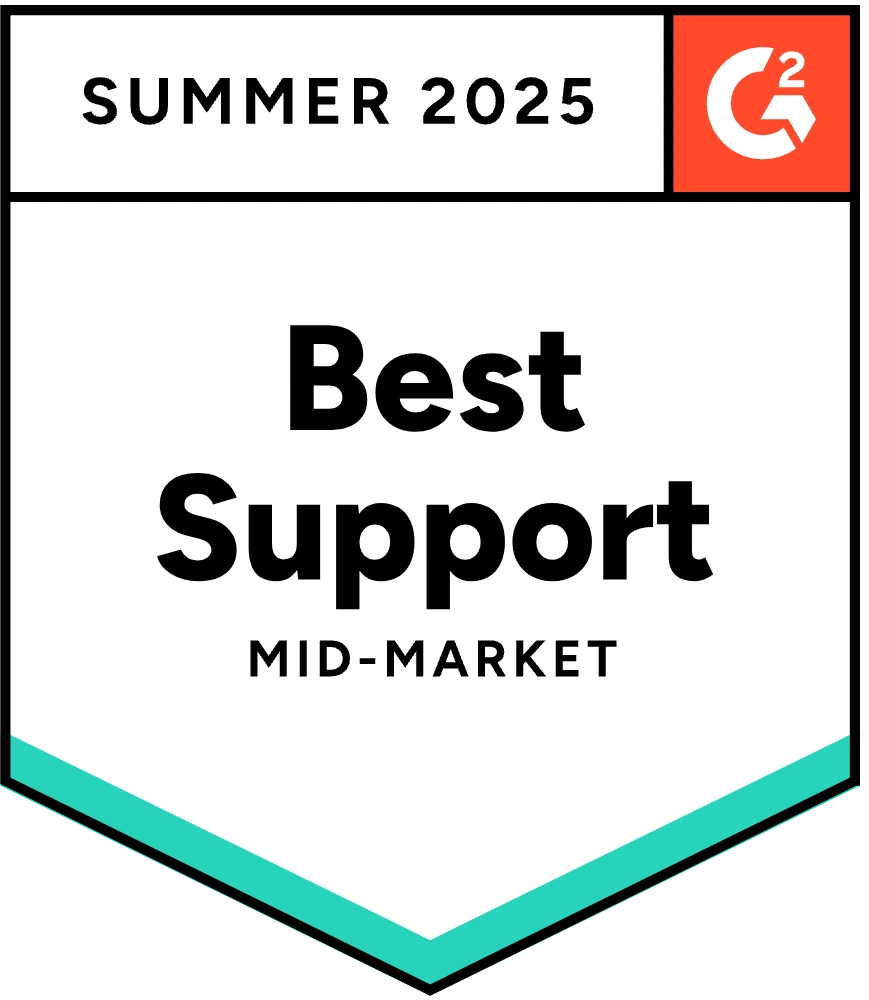 Summer 2025 G2 Award Best Support