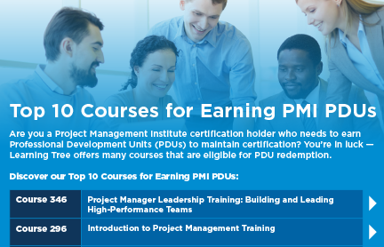 Top 10 Courses for Earning PMI PDUs