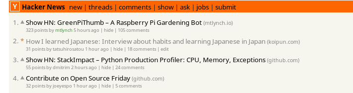 Koipun interview on the front page of Hacker News