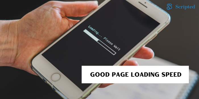 good page loading speed