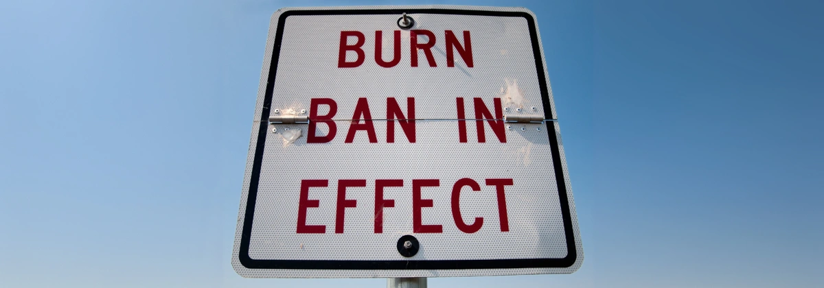Burn Ban Sign