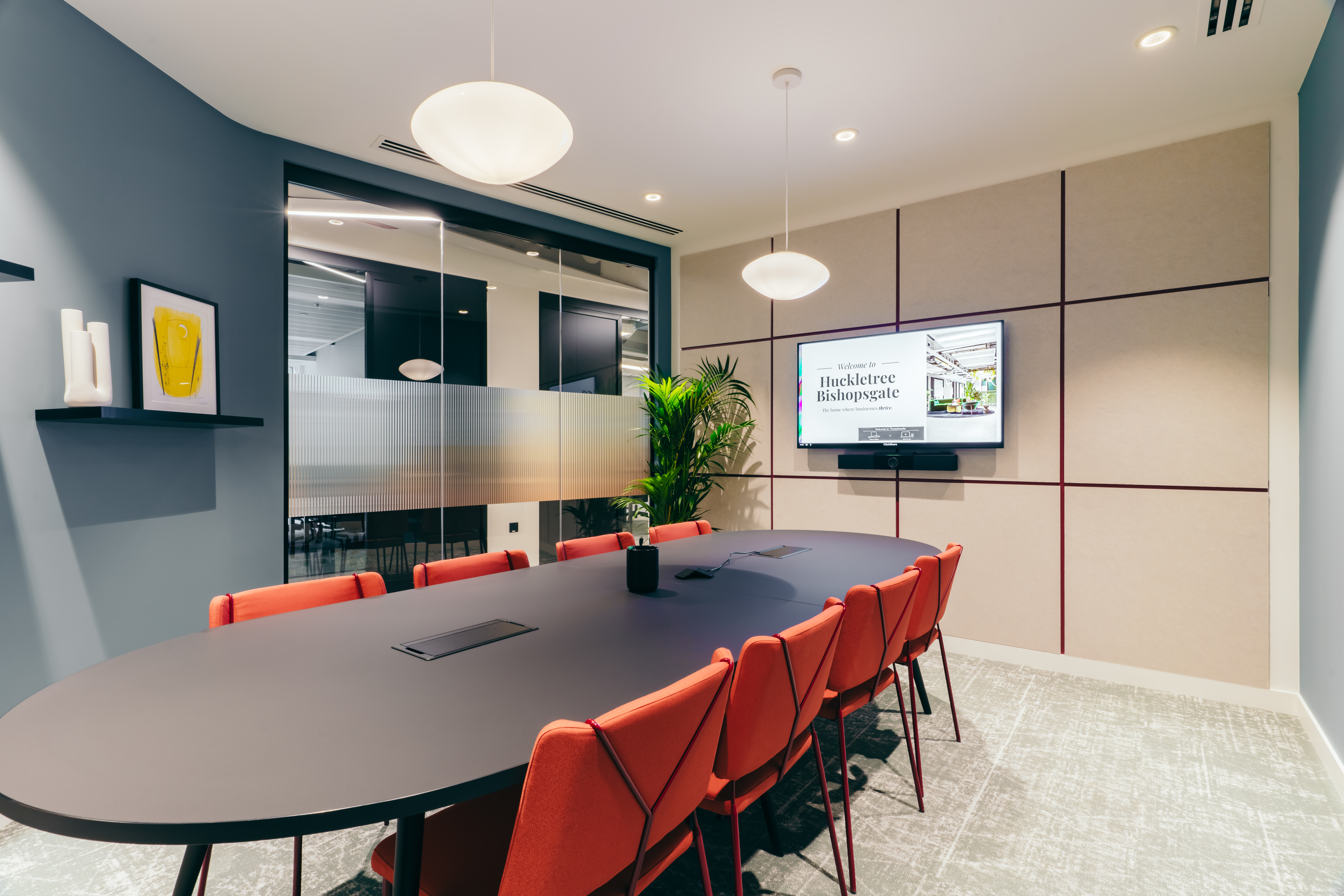 Meeting room at Huckletree