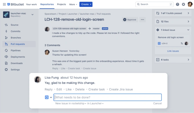 Bitbucket page - Atlas Bench