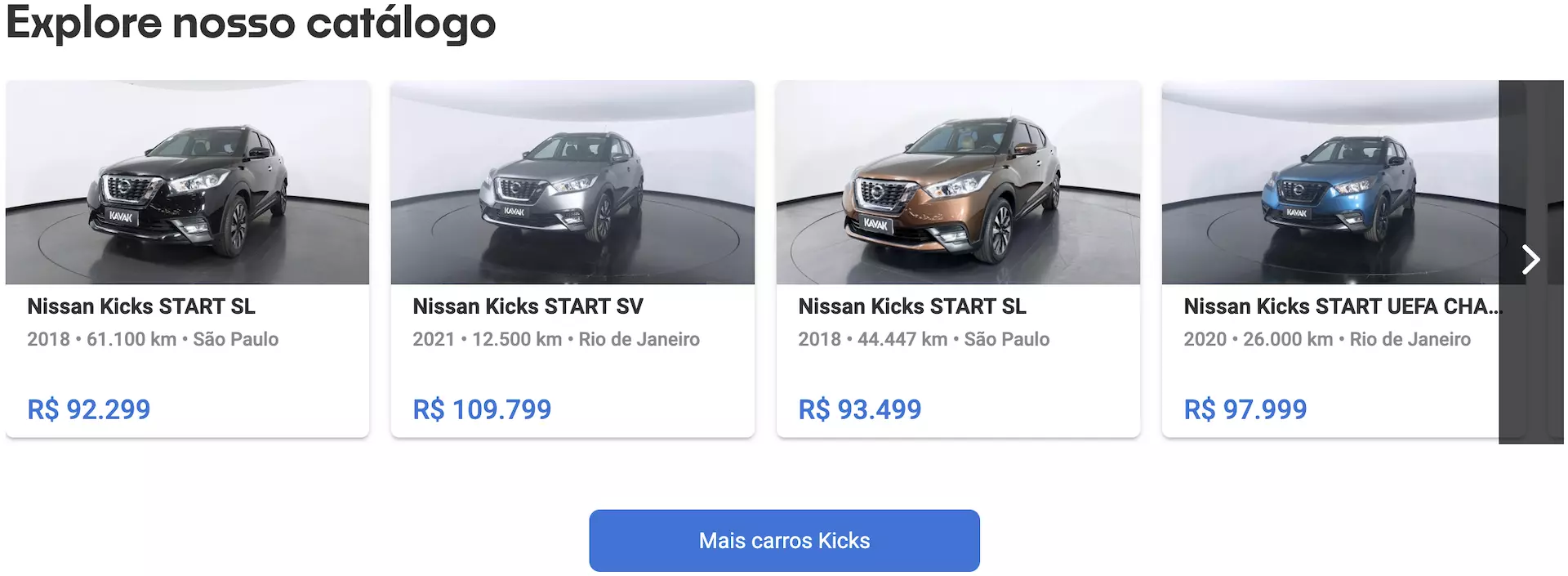 Nissan Kicks preço