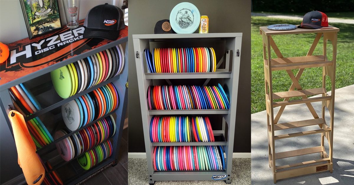 disc golf disc storage rack