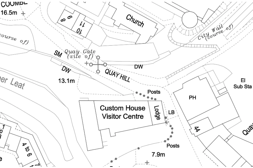 OS MasterMap® sample in black and white