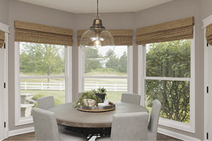 Infinity from Marvin double hung windows in dining room