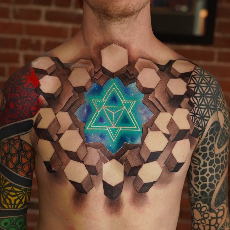 3d tattoo by jesse rix