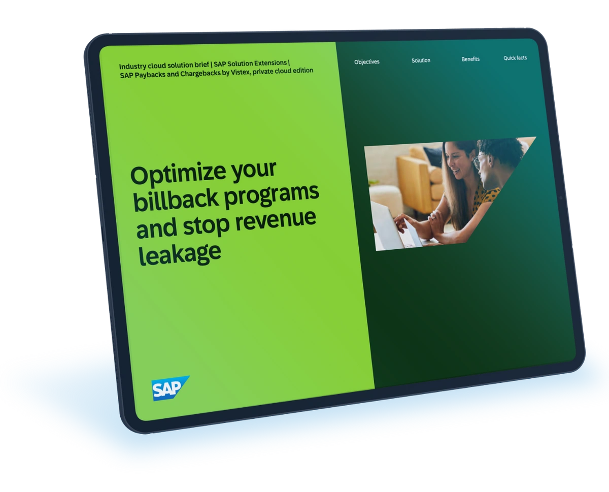 Optimize your billback programs and stop revenue leakage