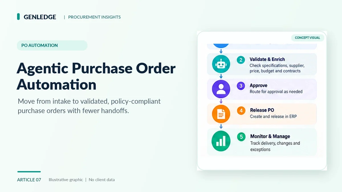 Agentic Purchase Order Automation, Explained: From Purchase Request to Released PO