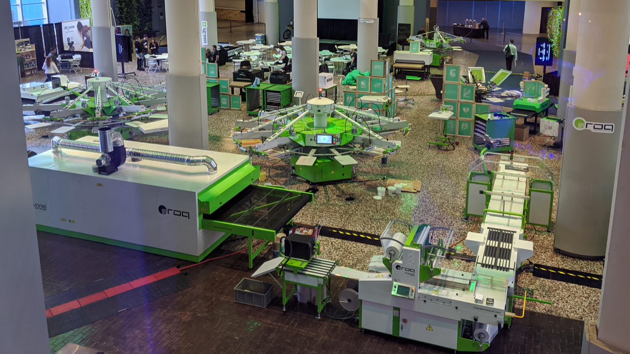 The Ryonet booth at Impressions Expo grows larger by the year.