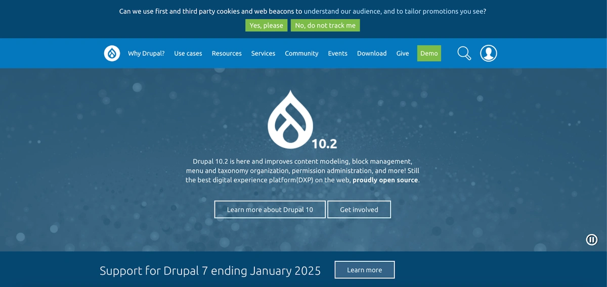 Drupal homepage