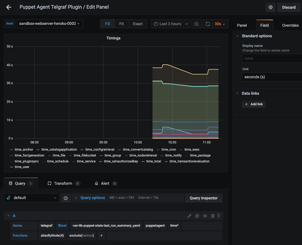 Easy guide to Monitoring Puppet with Telegraf and MetricFire - 3