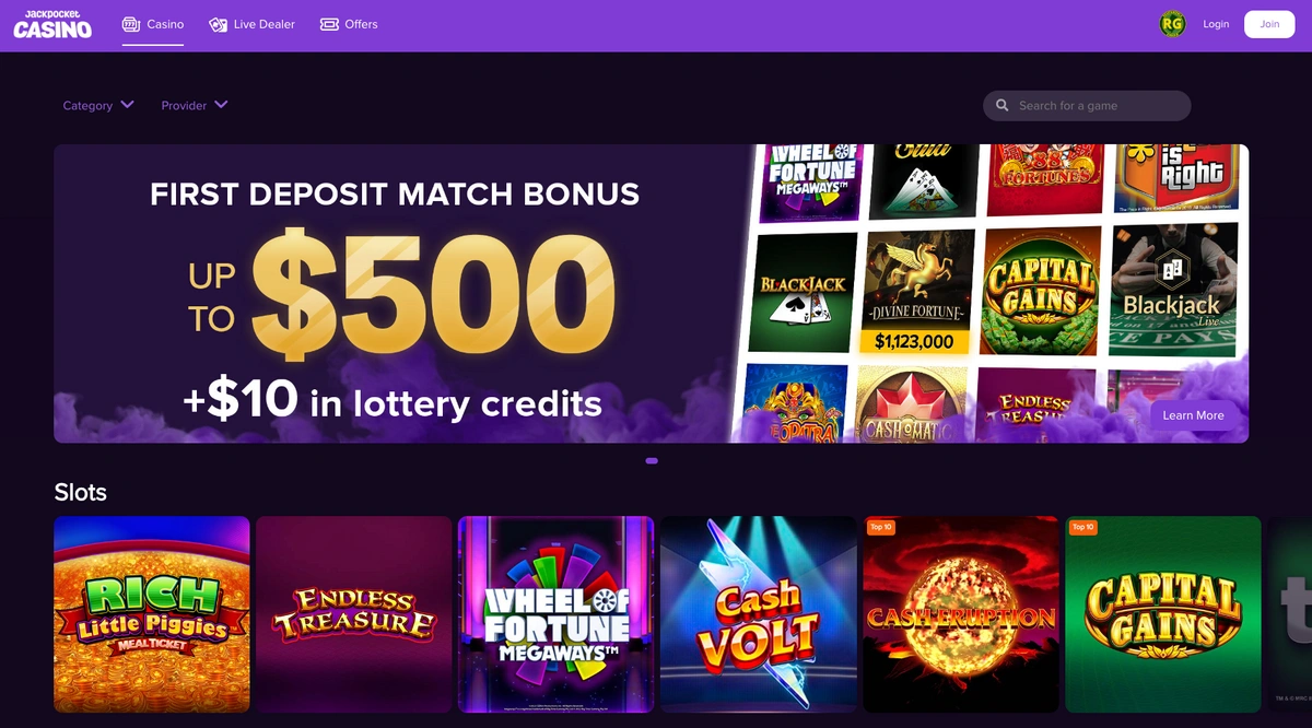 Jackpocket Casino screenshot