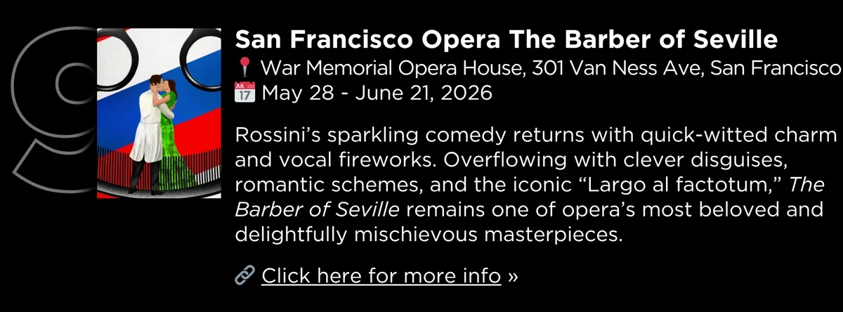 SF Opera&nbsp;The Barber of Seville