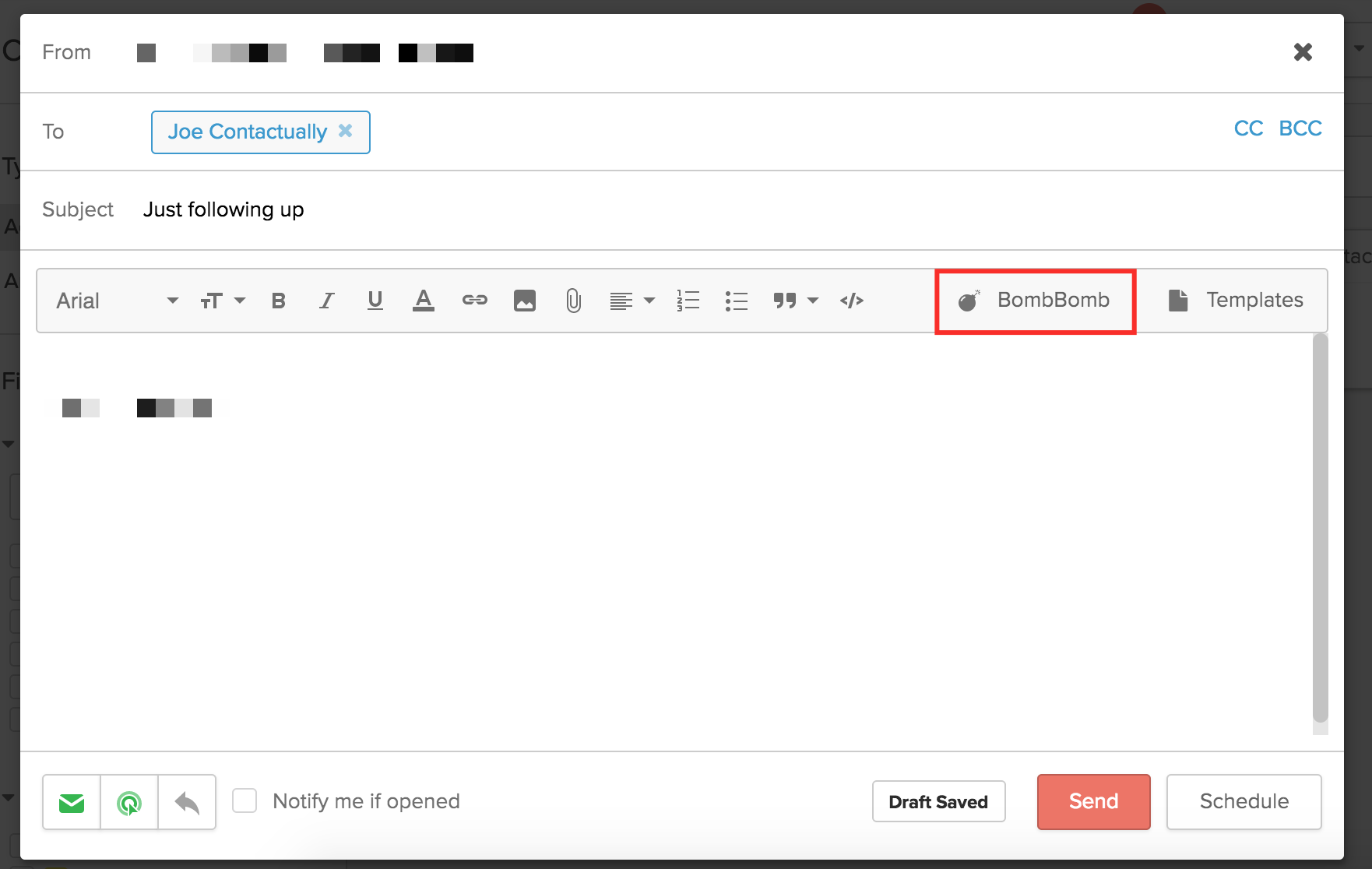 Recording your message in Contactually