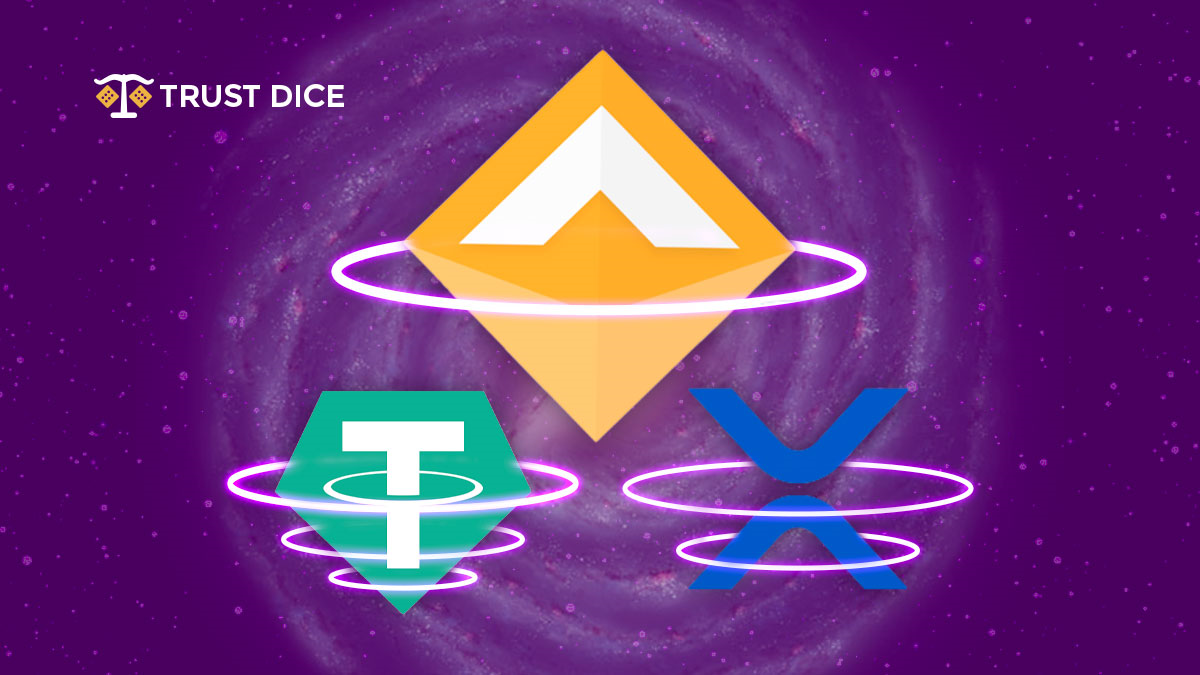 Different cryptocurrencies by TrustDice
