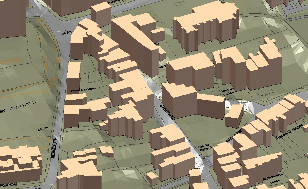 MapServe®'s 3D MasterMap® sample