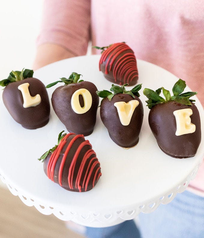 love chocolate strawberries