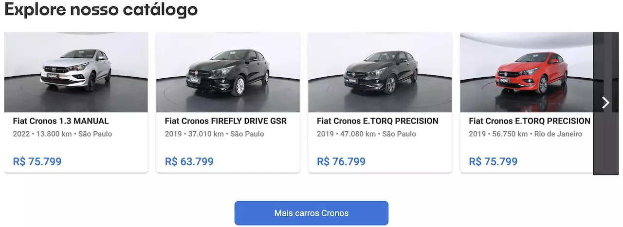Fiat Cronos preço
