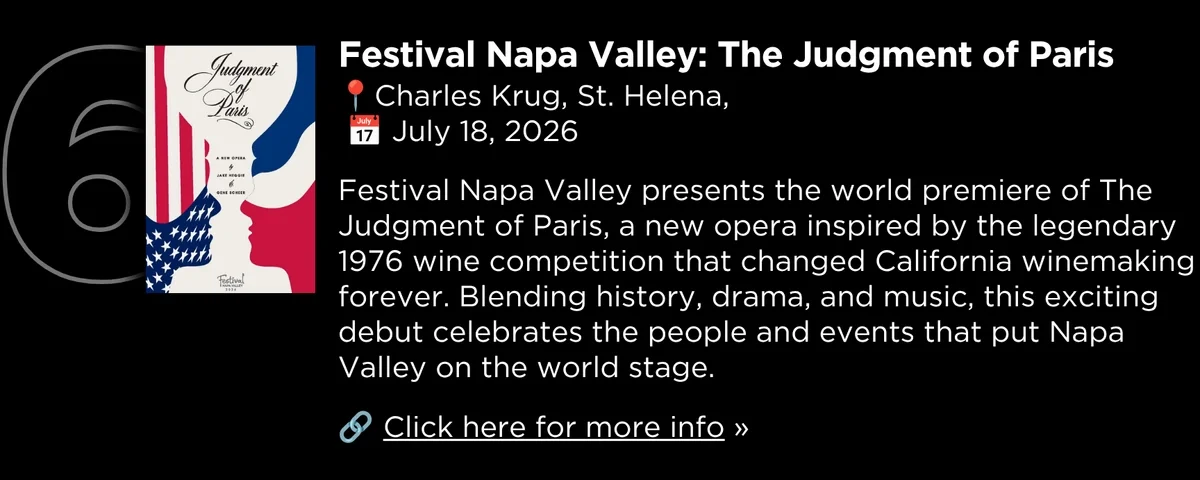 Festival Napa Valley -&nbsp;World Premiere: The Judgment of Paris