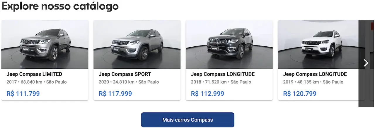 Jeep Compass preço