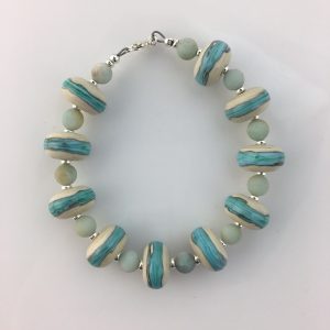 Glass Beaded Bracelet by Sheila Davis